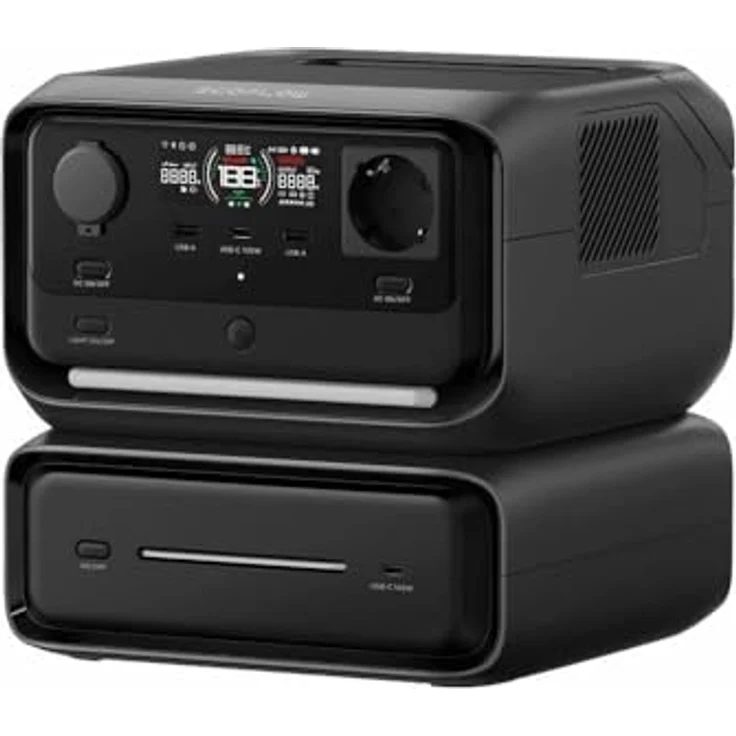 EcoFlow River 3 Max, Power Station mit 572 Wh Kapazität, 8 kg, 3 x 600W Ausgang – Bild 1