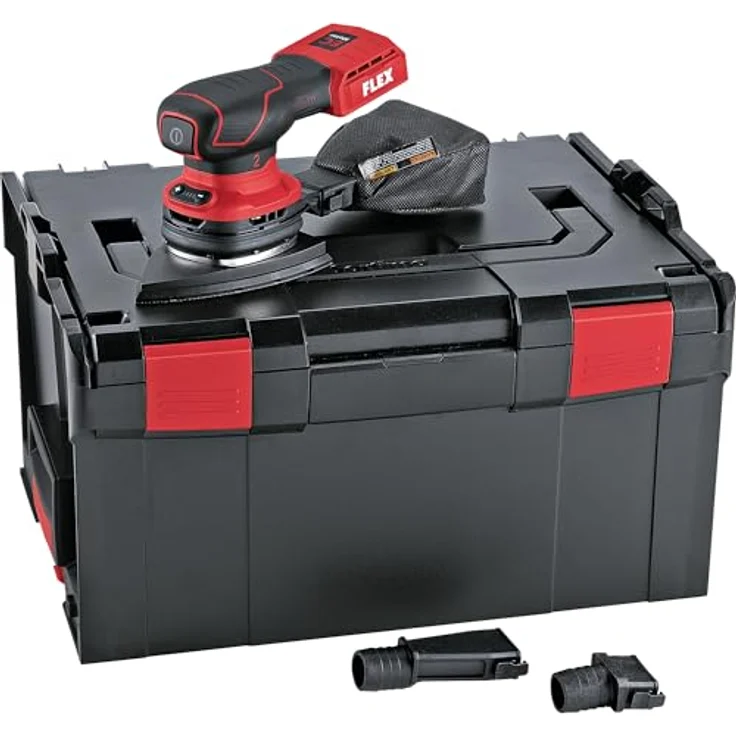FLEX Akku-Deltaschleifer ODE 2-100 18-EC, 18 V mit Drehzahlregelung, Schutzauflage und Staubsack, inkl. Akku Set P-Set 22 Q und Schleifpapier-Set – Bild 2