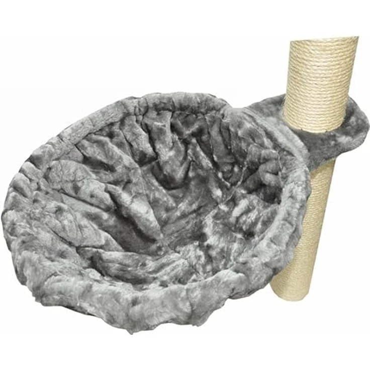 nanook Kratzbaum Liegemulde für schwere Katzen XXL - 45 cm Ø, Tiefe 12 cm - grau – Bild 3