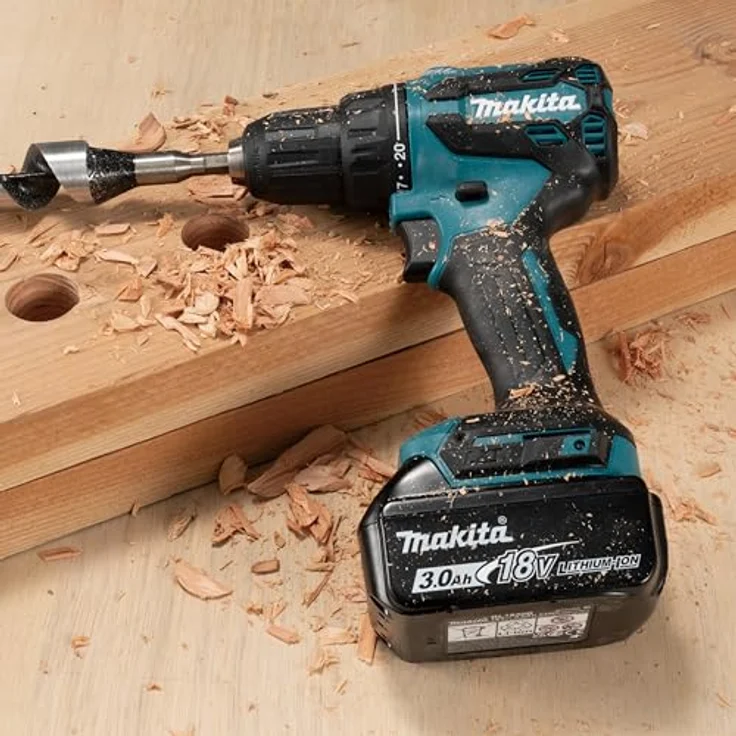 Makita DHP490RFX3, Akku-Schlagbohrschrauber mit bürstenlosem Motor, 20 Drehmomentstufen, Holzbohrleistung bis 38 mm, Stahlbohrleistung bis 13 mm, nur 1,4 kg – Bild 17