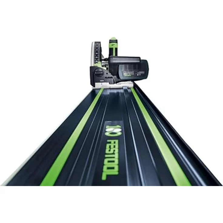 Festool Führungsschiene FS 1400/2 BL, spielfrei mit ausrissfreiem Schnitt und Führungsanschlag für Oberfräsen – Bild 2