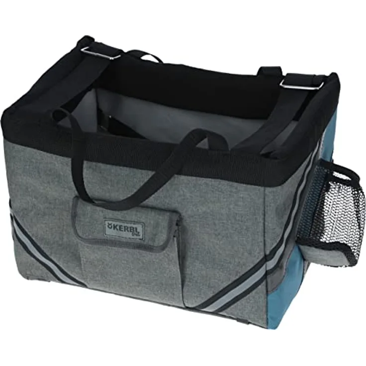 Fahrradtasche Vacation 38x29x25cm, grau/blau