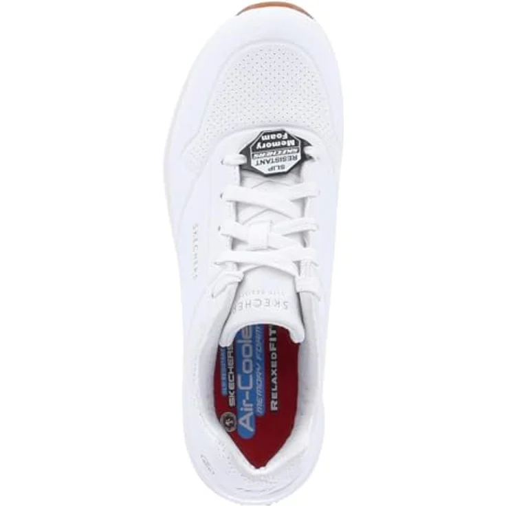 Skechers Work Uno SR, Rutschhemmende Arbeitsschuhe mit Air-Cushioning, Weiß WHT, Größe EU 41 – Bild 8