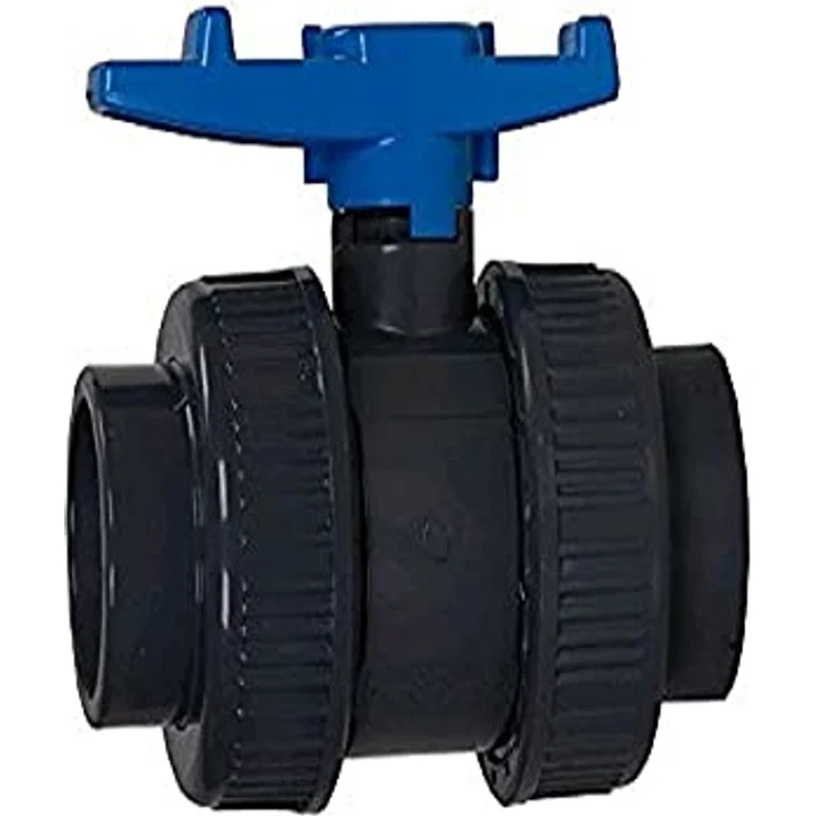Sibo Kugelhahn Kugelventil 50 mm PVC mit beisdeitiger Klebemuffe – Bild 2