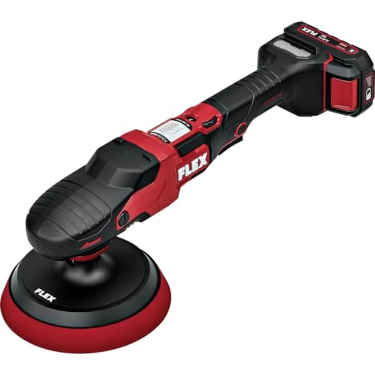Flex Akku-Poliermaschine PE 2 18-EC Set, 550-1800 U/min, Ø 150 mm, bürstenloser Motor, konstante Drehzahl, ergonomisches Design – Bild 2