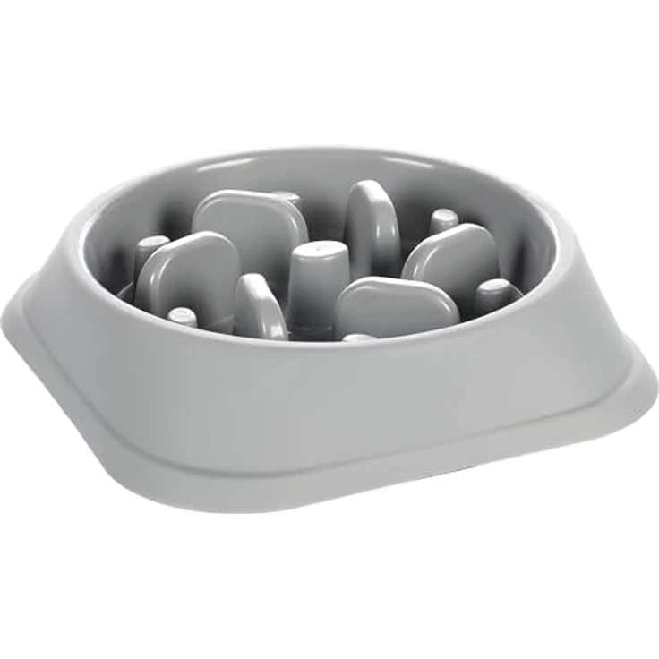 FLAMINGO Schüssel Bobo 1 Slow Feeder, Grau, Durchmesser 17 cm, 500 ml – Bild 2