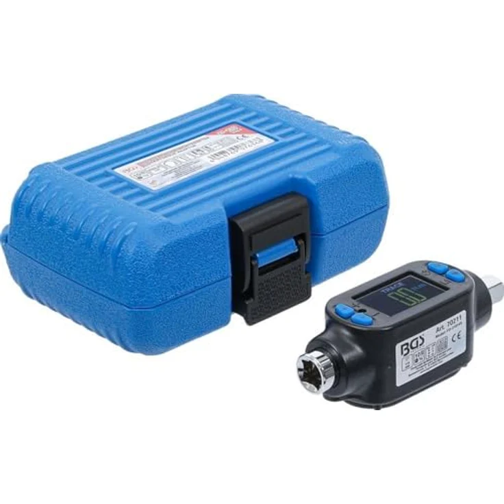 BGS 70211 | Digitaler Drehmoment-Adapter | 10 mm (3/8") | 27 - 135 Nm, hohe Messgenauigkeit und akustisches Signal, schwarz – Bild 1