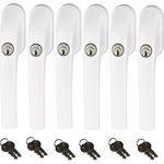 Abus FG300 abschließbarer Fenstergriff, weiß, im Set 6 Stück alle gleichschließend AL0089 mit insgesamt 12 Schlüssel - Preisvergleich