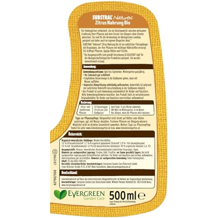 Substral Substral Naturen Zitrus & Mediterrane Pflanzen Nahrung 500 ml – Bild 2