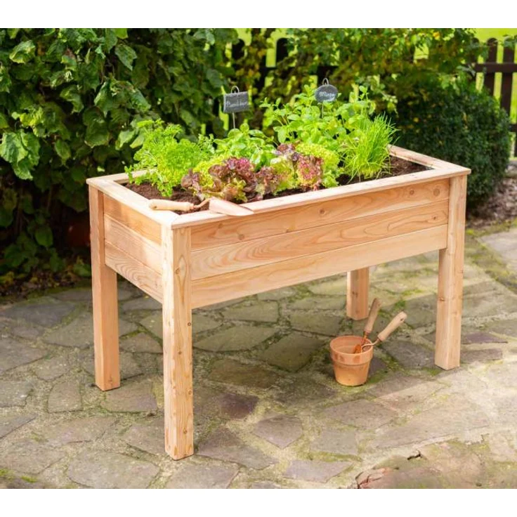 Westmann Holz Hochbeet Stelzenhochbeet natur 120x65x75 cm – Bild 1