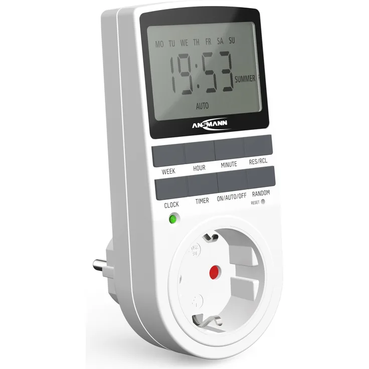 Ansmann 1260-0006 Zeitschaltuhr Programmierpaket digital Tagesprogramm, Wochenprogramm 3680W IP20 Dauerbetrieb