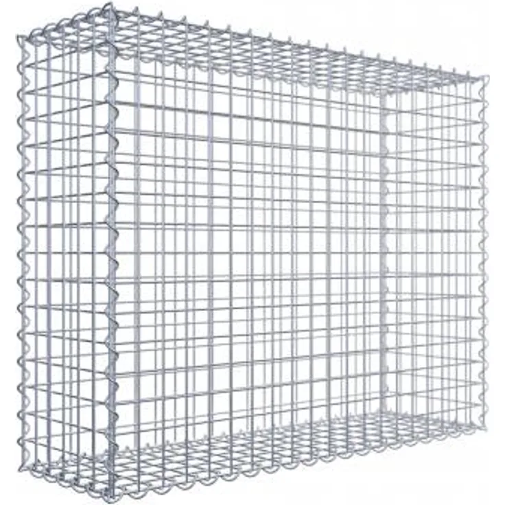 Gabiona Gabione 100 cm x 80 cm x 30 cm (L x H x T), Maschenweite 5 cm x 5 cm, Spirale