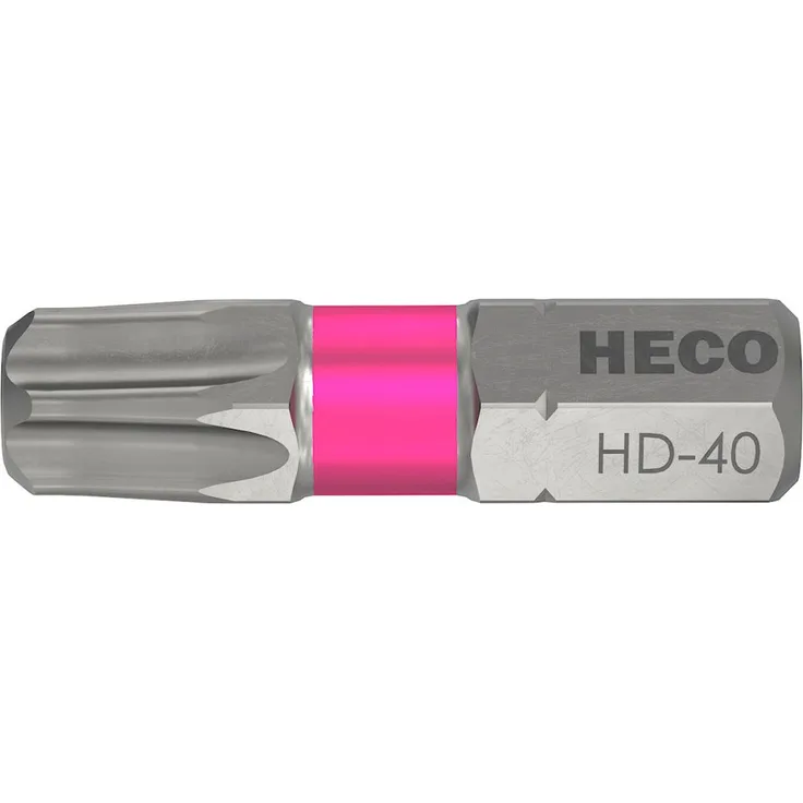 Heco HD-40 Bits Farbring pink im Blister à 2 Stück