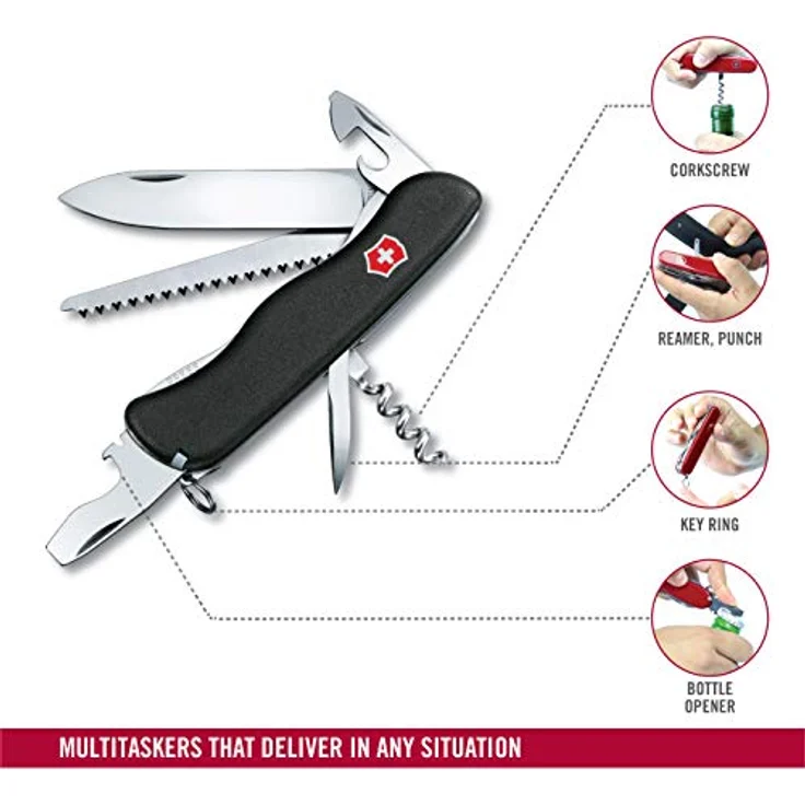 Victorinox FORESTER Schwarz Freizeitmesser – Bild 5