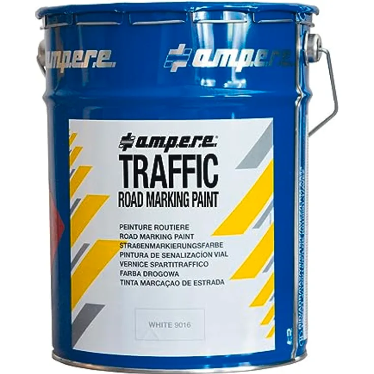 DENIOS Straßenmarkierungsfarbe, Traffic Paint in grün, 5 kg, schnell trocknend und abriebfest für professionelle Markierungen