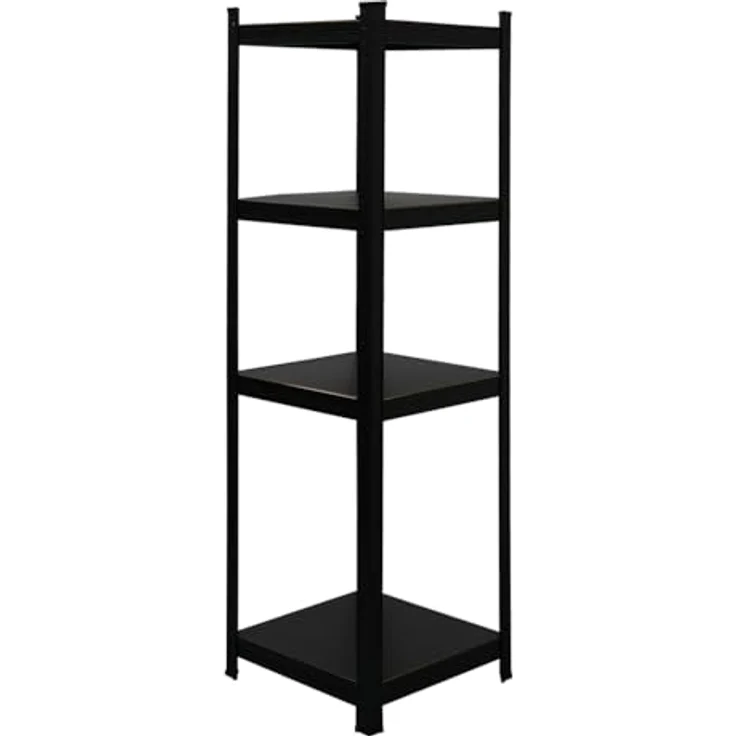 PROREGAL® Schwerlastregal All Black Series Schwerlastregal Ragnar 150x45x45cm Matt Schwarz - Lagerregal mit hoher Belastbarkeit von bis zu 100 kg pro Ebene – Bild 5