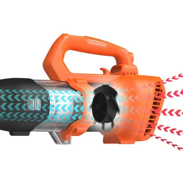 Black und Decker Akku-Axial-Gebläse BCBL200L-QW, 18Volt Laubgebläse, orange-schwarz Laubbläser – Bild 6