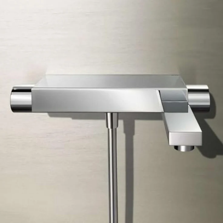 Keuco Wannenmischer Edition 11 51120, Chrom, Aufputz-Montage, ergonomische Griffe, Durchflussbegrenzung 12 l/min – Bild 3