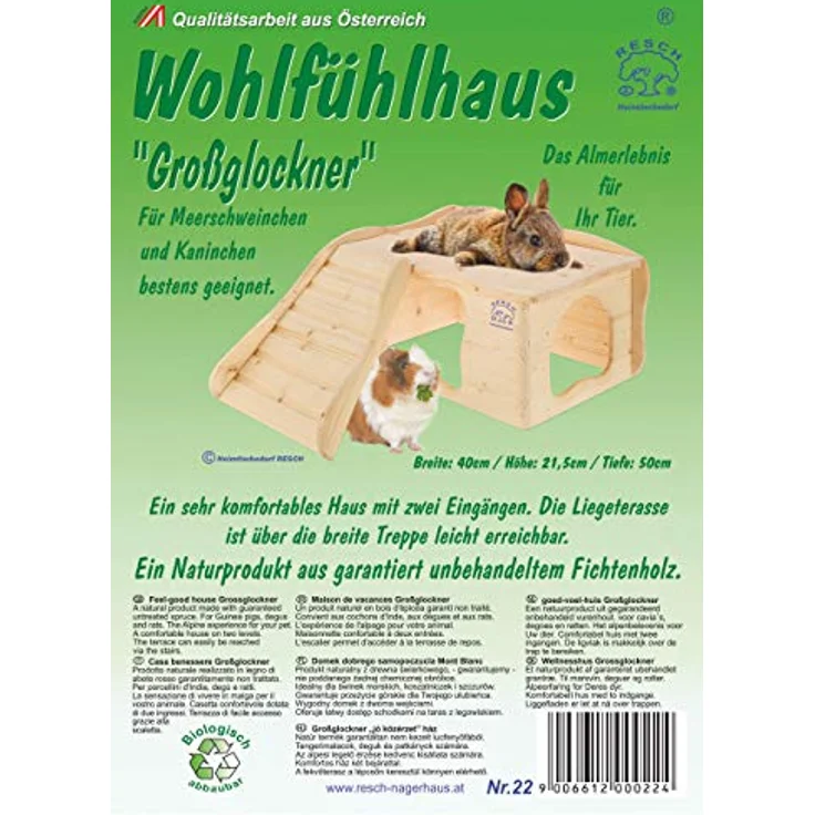 Resch Nr22 Wohlfühlhaus Großglockner naturbelassenes Massivholz aus Fichte/mit Treppe zur Liegeterasse, großen Eingängen und gerundeten Ecken – Bild 5