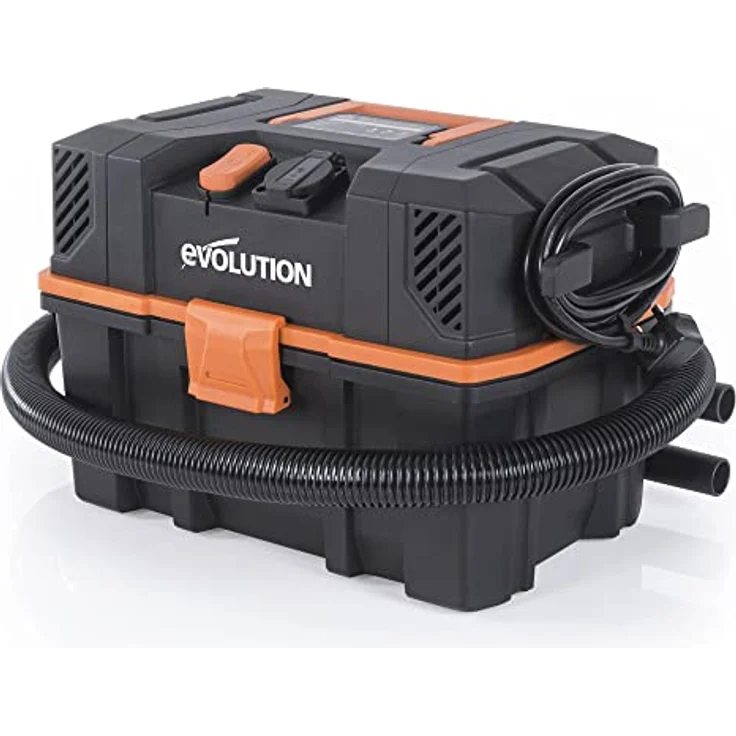 Evolution Power Tools R15VAC Nass-Trockensauger Staubsauger mit Dual-Luftfunktion, 15L, 1.000W, Stromausgangsbuchse (1.700W), Inkl. Zubehör – Bild 1