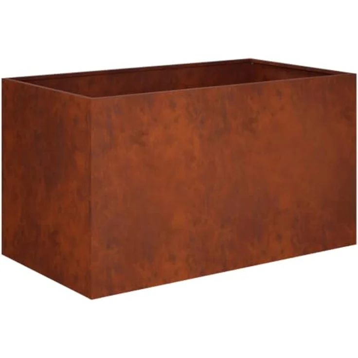 vidaXL Hochbeet, Garten-Pflanzgefäß 2er Set, wetterfester Stahl in Rostoptik, 80 x 50 x 50 cm – Bild 9