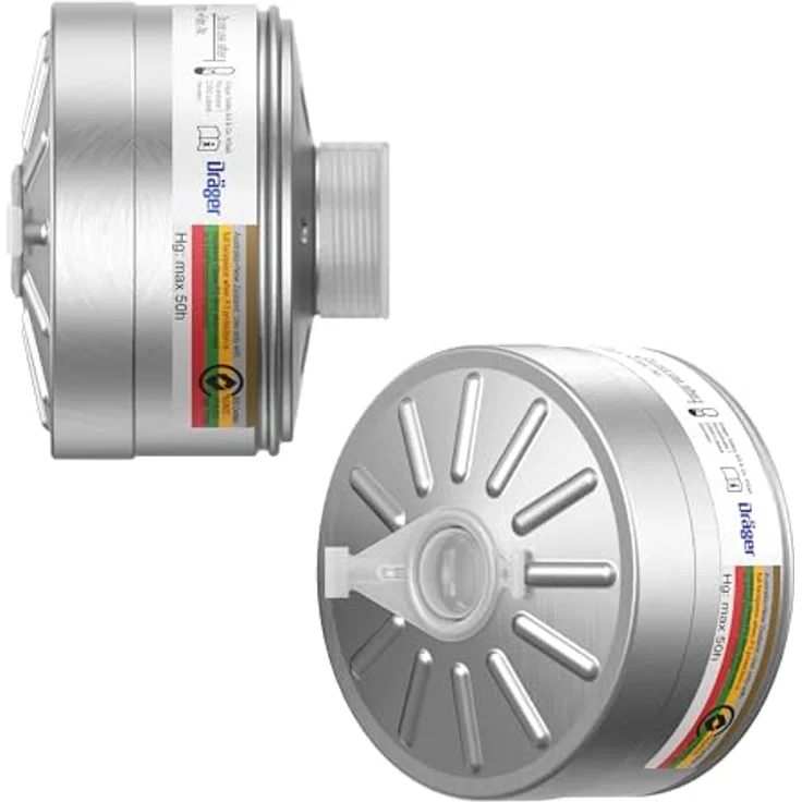 Dräger X-plore Rd40 Kombi-Filter A2B2E2K2Hg P3 für Gase, Dämpfe, Partikel , 1 STK. , Filter für Vollmasken X-plore 6300 – Bild 3