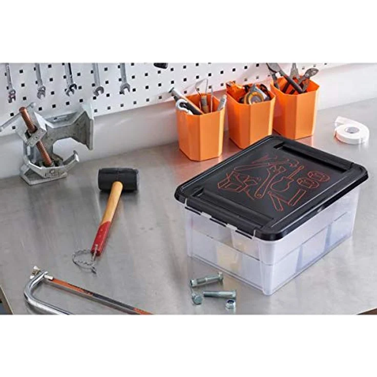 Orthex Einsatz zu Clipbox Smart Store 15, tief, orange 3523513, eine grösse – Bild 4