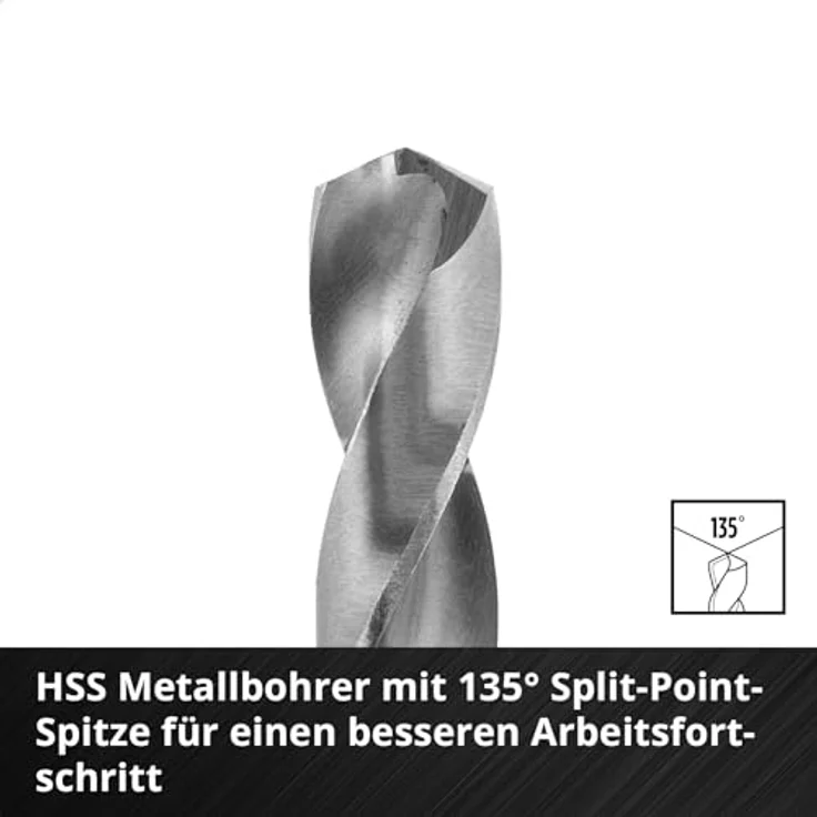 Einhell M-CASE 16-tlg. Bohrer-Set, Holzbohrer, Steinbohrer und Metallbohrer mit E 6.3 Schaft in praktischer Aufbewahrungsbox – Bild 4