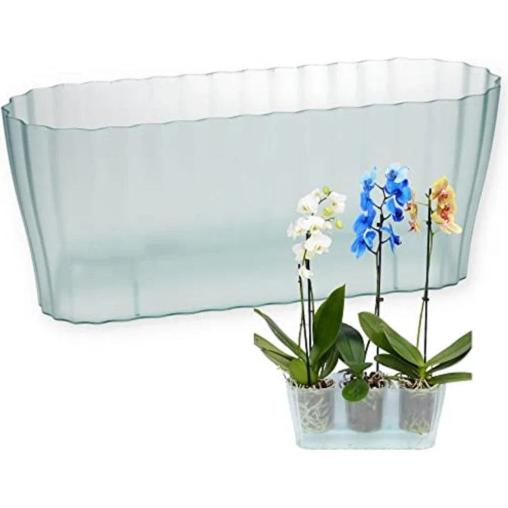 Orchideentopf Triola Glas – Bild 1