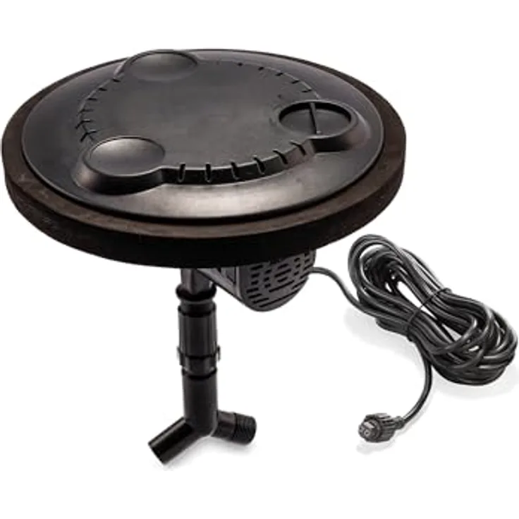 Esotec Solar Einzelpumpe, Ersatzpumpe für Teichbelüfter Power Float 400, max. 400 l/h Luftmenge, IP 68, 18 V DC