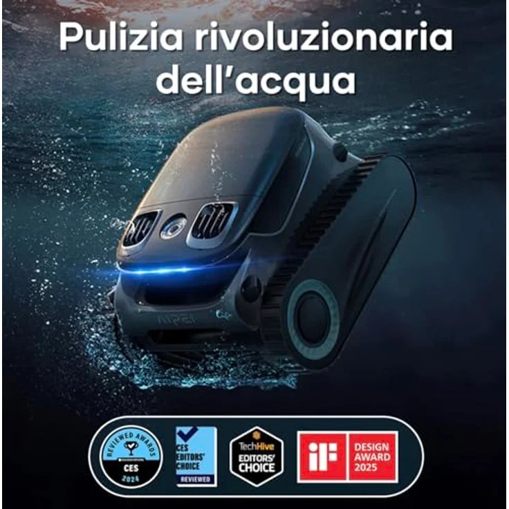 Aiper Scuba S1 Pro 2025, Kabelloser Poolroboter mit App-Steuerung, Feinfilter, 5 Reinigungsmodi und bürstenlosen Quad-Motoren – Bild 8