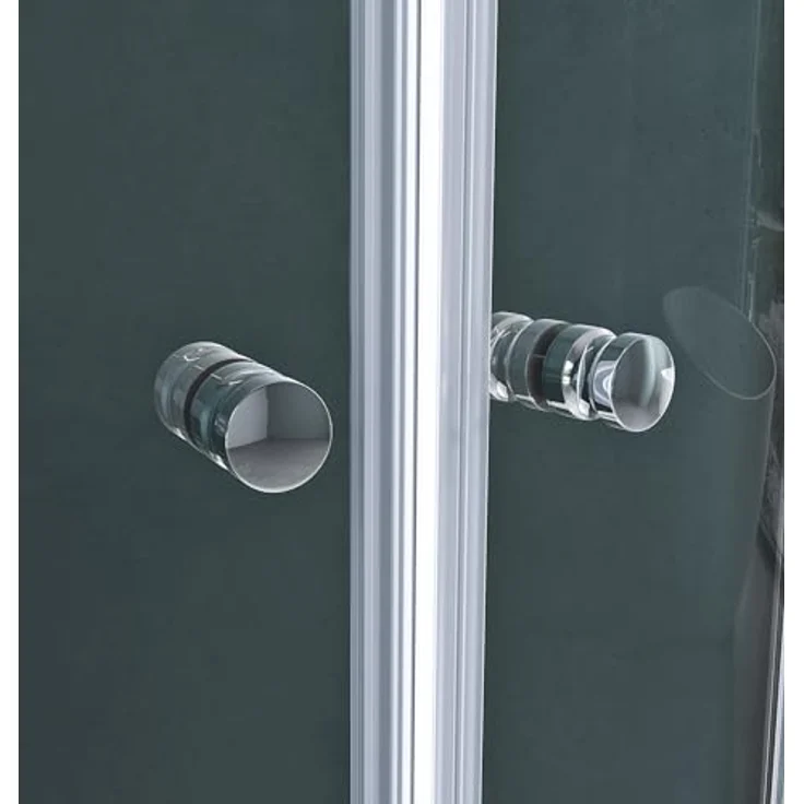 Mai & Mai Duschkabine Ravenna32K, viertelkreis Dusche 80x80 cm mit 2 Schiebetüren aus 6mm ESG-Klarglas und NANO-Beschichtung – Bild 5