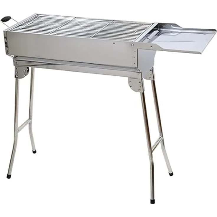 Renschler Line Grillset XXL, Grillmaster Spießdreher + Motor + Powerbank + Mangal + 11 Spieße, Holzkohlegrill – Bild 5