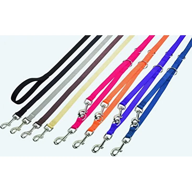 Nobby Führleine Classic, 3-fach verstellbar, aus Nylon, blau, L: 200 cm, B: 15 mm – Bild 3