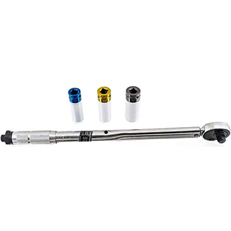 Bituxx - Drehmomentschlüssel Set 1-2' Ratsche inkl Felgenschutz Schlagnüsse inkl Nüsse (17 mm - 19 mm - 21 mm) für PKW Auto KFZ – Bild 3