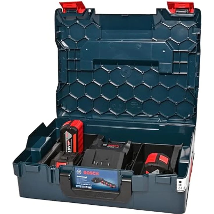 Bosch Professional 18V System Starter Kit: 3x GBA 18V 5.0Ah Akkus, Schnellladegerät GAL 18V-40, L-BOXX – Bild 2