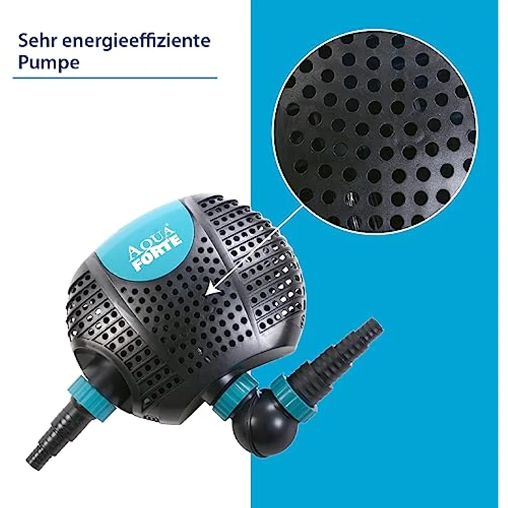 Aqua Forte Filter-/Teichpumpe O-Plus 20000, 200W, 19m³/h, Förderhöhe 7m – Bild 3