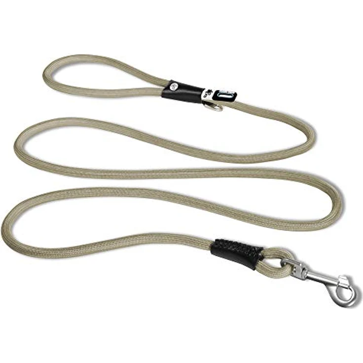 Curli Stretch Comfort Leash Tan M, Hundeleine mit stoßdämpfendem Nylonseil und Sicherheitskarabiner – Bild 1