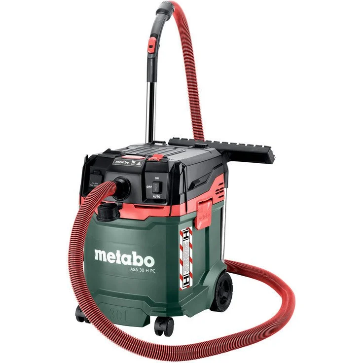 metabo Nass-Trocken-Sauger mit Staubklasse H und Filterabreinigung, 30L, 1200W, blau – Bild 1