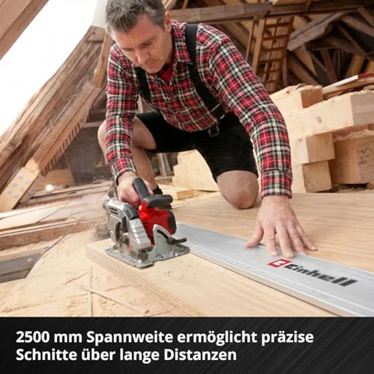 Einhell 2-tlg. Universal-Sägeschiene, Aluminium mit 250 cm Spannweite und Schnellspannmechanismus – Bild 4