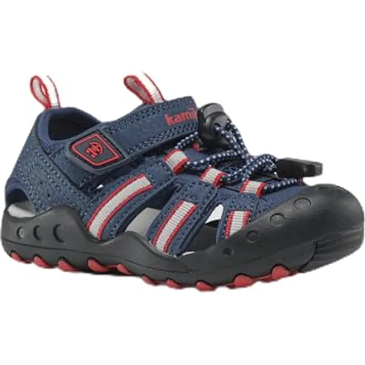Kamik Kid's Crab, Unisex Sicherheitssandalen, wasserdicht, atmungsaktiv, griffige Sohle, Blau (24)