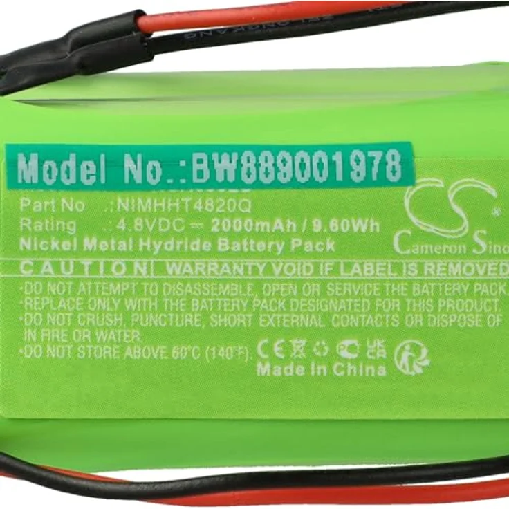 Vhbw Akku Ersatz für abm NIMHHT4820Q, NiMH 2000 mAh, 4,8 V für Fluchtweg- und Notfallbeleuchtung – Bild 5