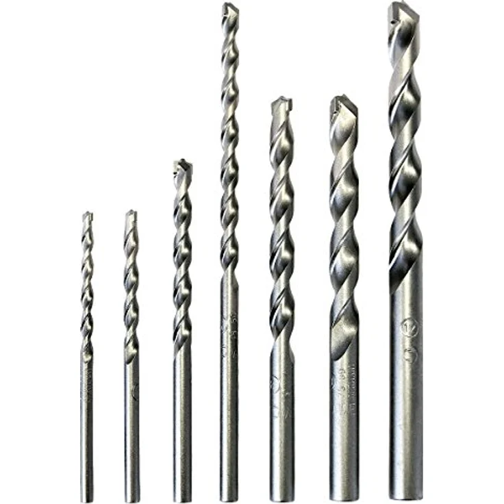 S&R Professional SDS Steinbohrer Set 7-tlg, 4mm - 12mm, SDS plus, Profi Betonbohrer für Beton, Stein, Mauerwerk, Made in Germany – Bild 2