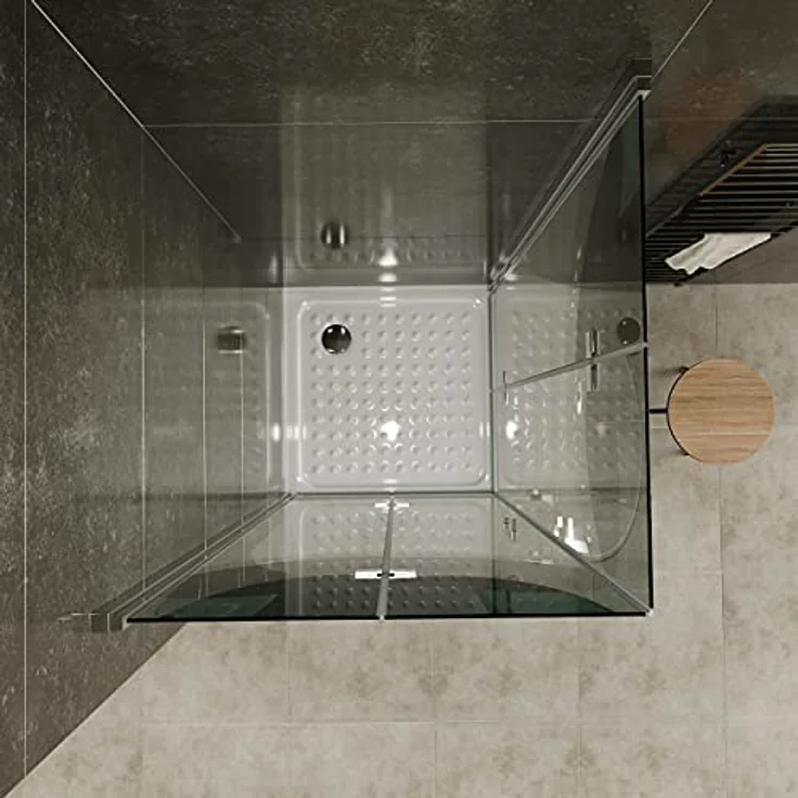 Moments of Glass Duschkabine MATILDE, Eckduschkabine 85x105 cm, 190 cm Höhe, mit Falttüren aus 6 mm NANO ESG Sicherheitsglas, wasserdicht mit Magnetverschluss – Bild 4