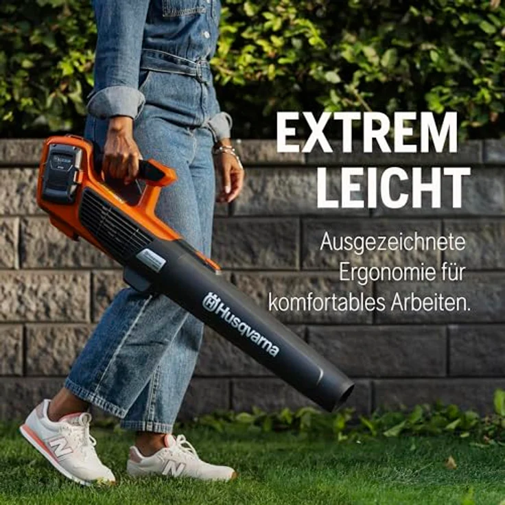 Husqvarna 122iB Akku-Laubbläser Set mit C80 und Akku 40-B140 4 Ah, drei Leistungsmodi, ergonomisches Design für hohen Komfort – Bild 7