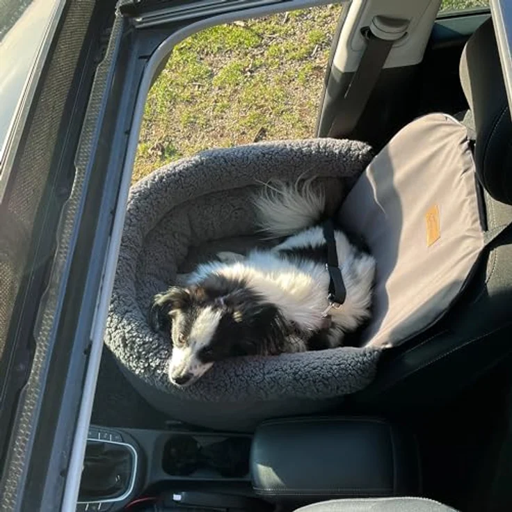 your GEAR Frontera - Hunde Autositz, Gurtsicherung, 2 verstellbaren Leinen, Schalensitz für Vorder- und Rücksitz – Bild 5