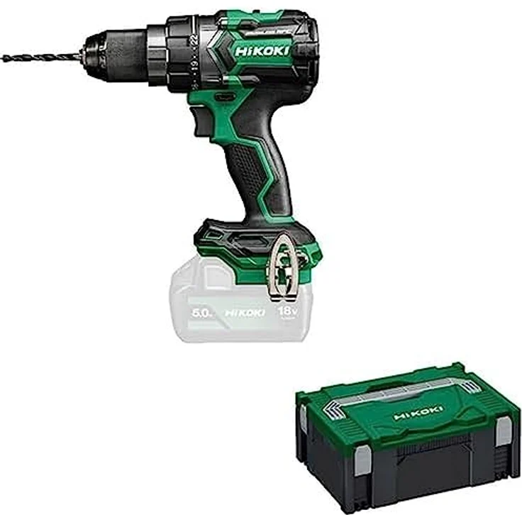 Hikoki DS18DC (Basic) Akku-Bohrschrauber 18 V mit 140 Nm Drehmoment, leicht und ergonomisch, ohne Batterie und Ladegerät, HSC II – Bild 1