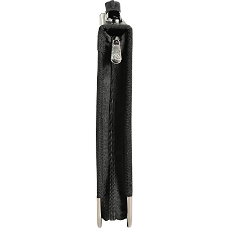 Clairefontaine BPCJ1A4BKZ Goldline Präsentationsmappe (Reißverschluß, 4 Ringen, Griff, robust, Metallecken, für 25 Hüllen, DIN A4, 21 x 29,7 cm) schwarz – Bild 3