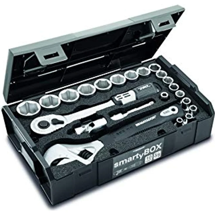 Matador smartyBox S2, Werkzeugkoffer 25tlg. mit Steckschlüsselsatz, Umschaltknarre Z90 und SuperChrom-Beschichtung – Bild 1