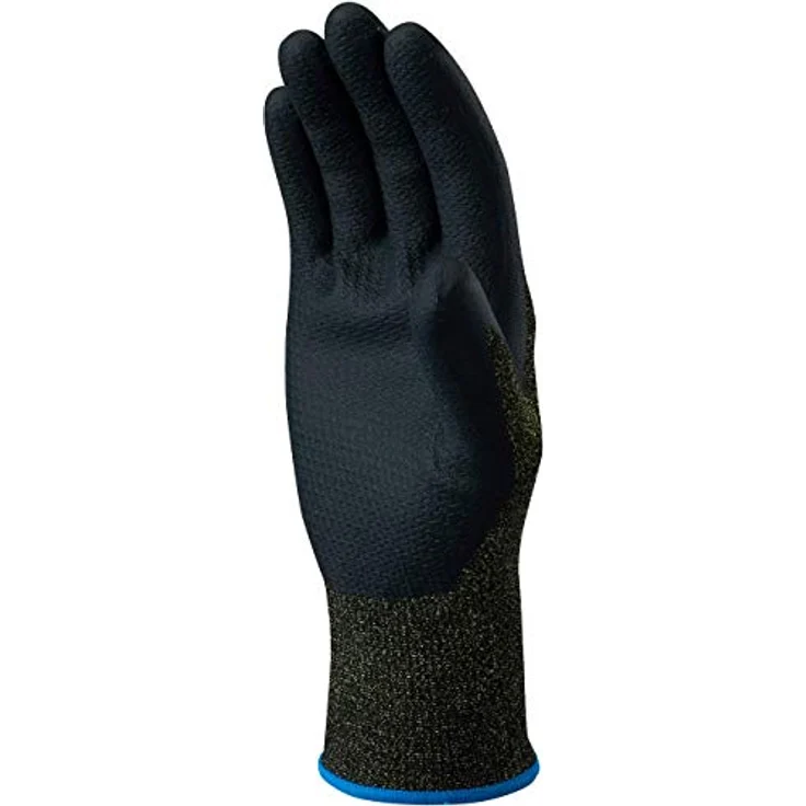 SHOWA S-TEX 581, Schnittfeste Arbeitshandschuhe mit Nitrilbeschichtung, Kevlar-Innenfutter, 13 Gauge, schwarz, XXL – Bild 2